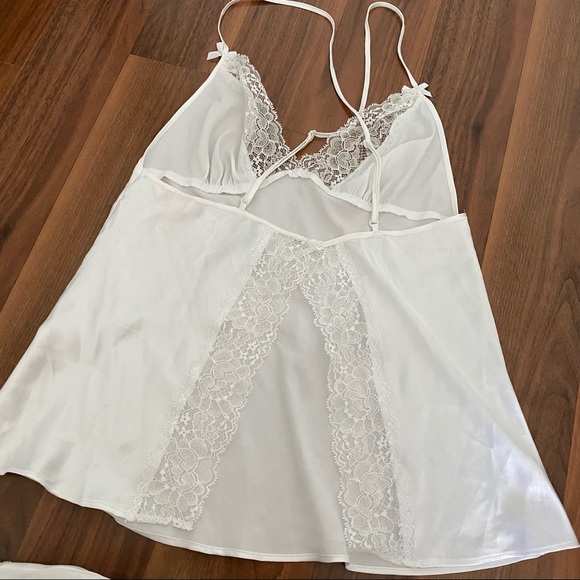 NEW VICTORIAS SECRET CAMI SET WHITE LACE Bridal - Picture 7 of 13